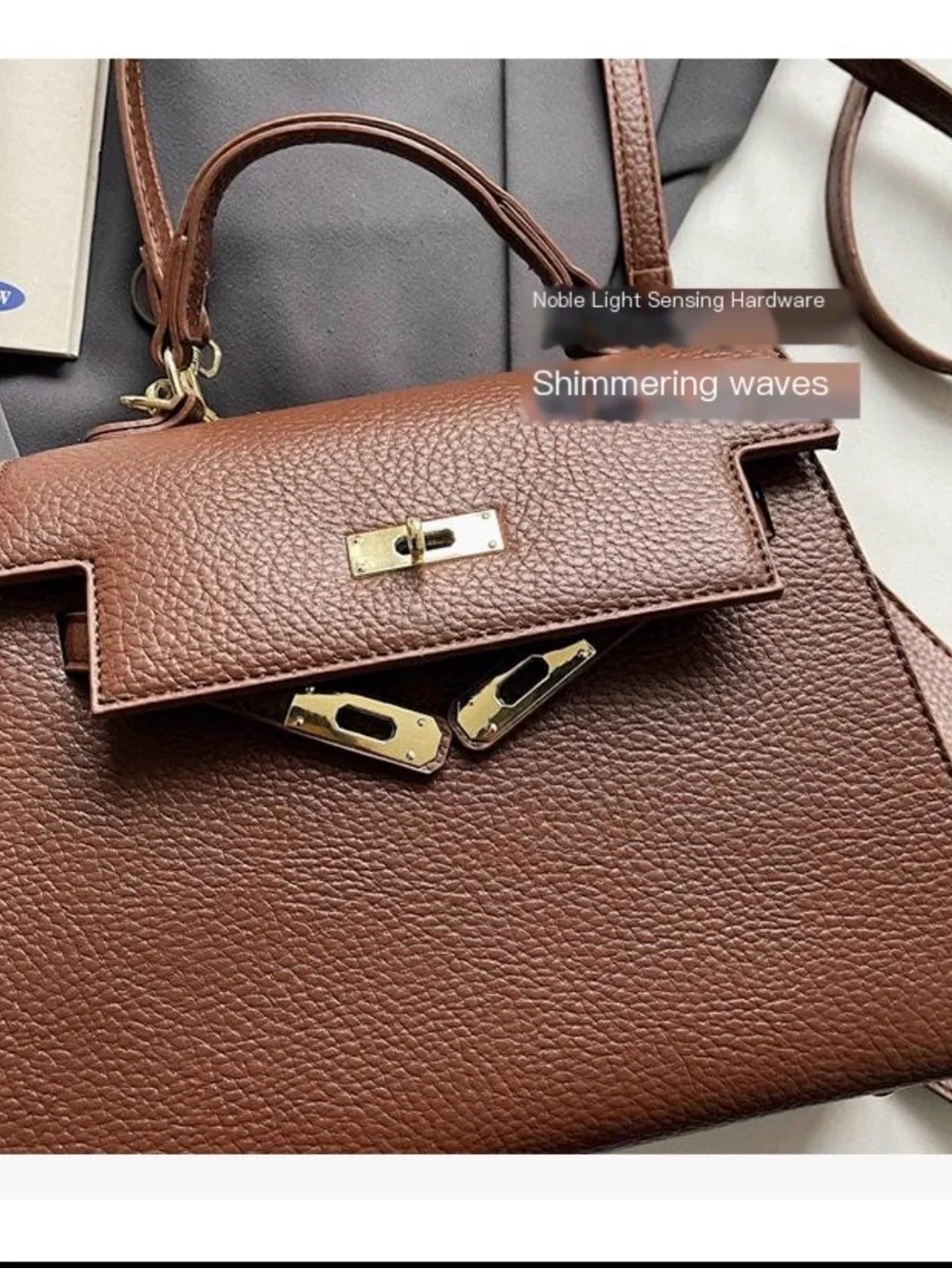 Classic Structured Top-Handle Satchel in khaki,  Wine red and coffee colors.